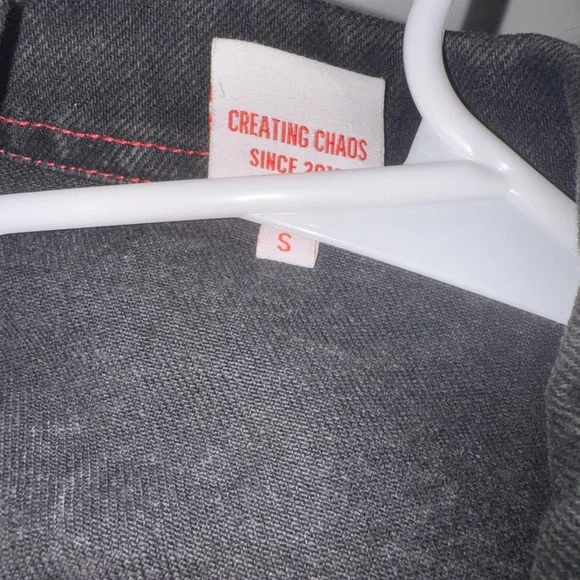 Creating Chaos Black Denim Vest